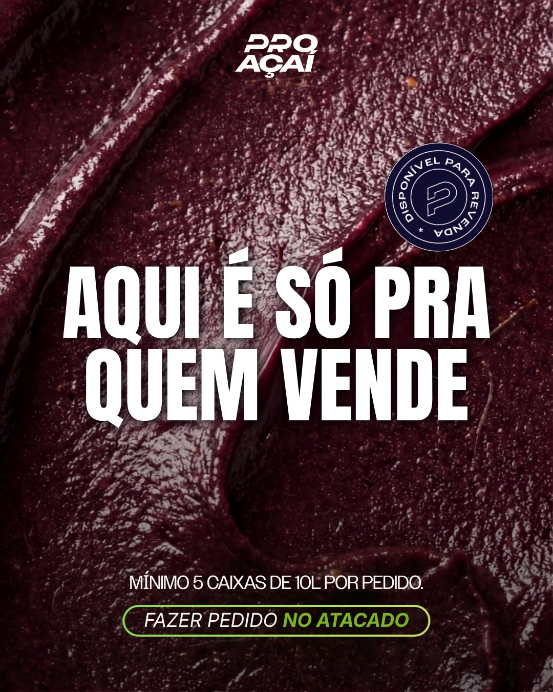 Aqui é só pra quem vende